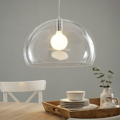 Art Decor Dining room Bedroom Study Unique Creative Simple Glass FL/Y pendant lamp(WH-GP-121)