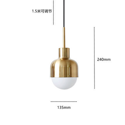 Modern Creative Metal Pendant Lights Golden For Living Room Bedside NIKU PENDANT LAMP（WH-AP-424）