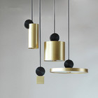 Postmodern gold pendant lamps creative Nordic living room  restaurant designer light  model room pendant lamp(WH-AP-111