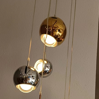 Rotatable Bedside Pendant Lights Gold Chrome Coffee Shop Dining Room Spider Pendant Lamp（WH-AP-487）