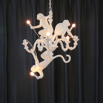 Italy Designer chandelier black White monkey light Living Room Home Monkey Chandelier（WH-AP-497）