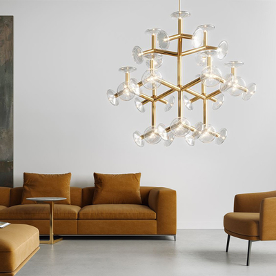 Modern Designer sputnik chandelier Living Room Home Bedroom Home Preciosa Fractal Chandelier(WH-MI-340)