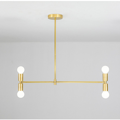 Postmodern chandelier Black Gold Adjustable whirling Indoor lounge room Atomium Chandeliers(WH-MI-342)