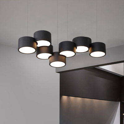 Modern Simple circular Chandelier Dining Room Kitchen Living Room white Chandelier (WH-MI-396)