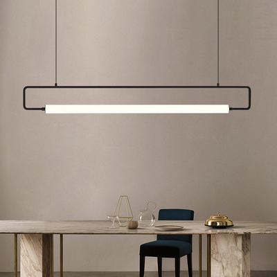 Modern Restaurant Chandelier Minimalist Bar Restaurant Indoor Rectangular  Chandelier(WH-MI-406)