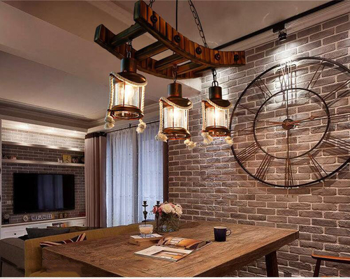 American Light Design Vintage Chandelier Retro Cafe Bar Restaurant Bamboo Loft Pendant Lamp(WH-VP-231)