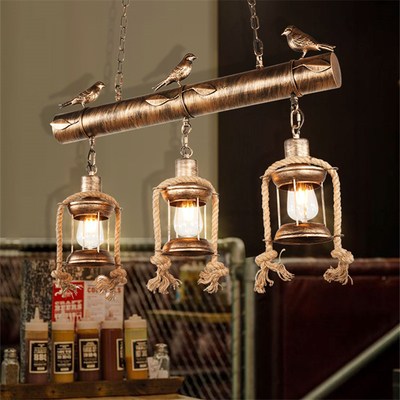 American Vintage Bird Chandelier Industrial Style Restaurant Kitchen Lamp(WH-VP-234)