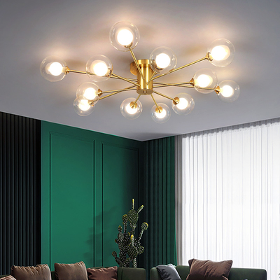 LED Chandelier For Living Room Bedroom Dining Room Kitchen Glass Ball Ceiling Lamp（WH-MI-418)