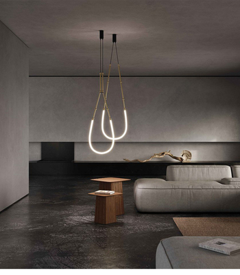 modern minimalistic line chandelier nordic designer creative lamps(wh-mi-450)