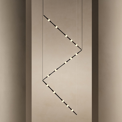 Modern Staircase Chandelier Led Living Room Indoor Light Nordic Villa Decoration Long line light(WH-MI-456)