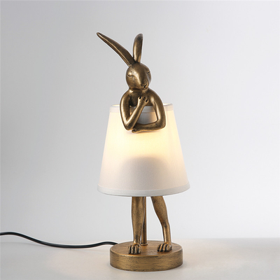 Modern Resin Table Lamp Nordic Creative Designer Rogue Rabbit Light（WH-MTB-267)