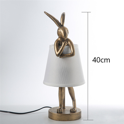 Modern Resin Table Lamp Nordic Creative Designer Rogue Rabbit Light（WH-MTB-267)