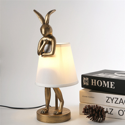 Modern Resin Table Lamp Nordic Creative Designer Rogue Rabbit Light（WH-MTB-267)