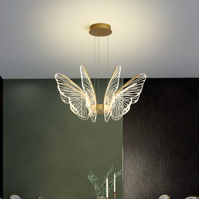 Modern Minimalist Acrylic Butterfly Dining Chandelier Designer Modern Butterfly Pendant Lamp(WH-AP-572)