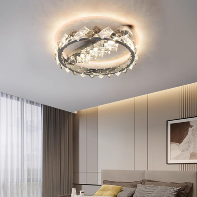 Luxury Crystal Pendant Lamps Home Decoration Bedroom Dining Living Room Round Ceiling Light(WH-CA-105)