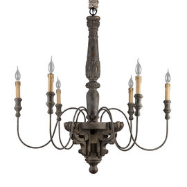 Popular Reclaimed Wood Chandelier Lamp (WH-CI-28)