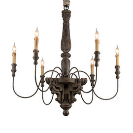 Popular Reclaimed Wood Chandelier Lamp (WH-CI-28)