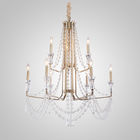 Wrought iron lighting two tier crystal chandelier (WH-CI-38)