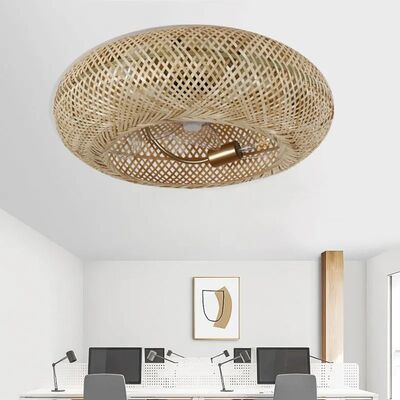 Ventilator Lamp 50cm Air Invisible Blades Retractable Silent Bamboo Ceiling Fan Fans With Lights(WH-CLL-51)