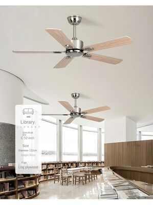 Dimming Energy-Saving And Silent Dining Room Fan Light Stainless Steel High Wind Ceiling Fan Light  (WH-VLL-32)