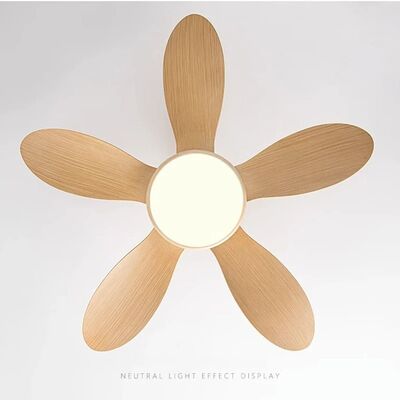 52inch Modern LED 60W Low Floor 35W Ceiling Fans With Remote Control wood Ceiling Fan With Light (WH-VLL-35)