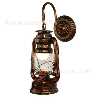 Vintage LED Wall Lamp Barn Lantern Retro Kerosene Wall Light (WH-VR-120)