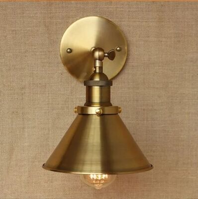 Wrount Iron Brass Vintage Wall Lamp Light For Cafe Room Edison Wall Sconce(WH-VR-124)