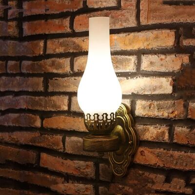 Bar Corridor Pub Bedroom Porch Lamp Glass Retro Cafe Iron Wall Lamp Vintage Oil Wall Light (WH-VR-138)