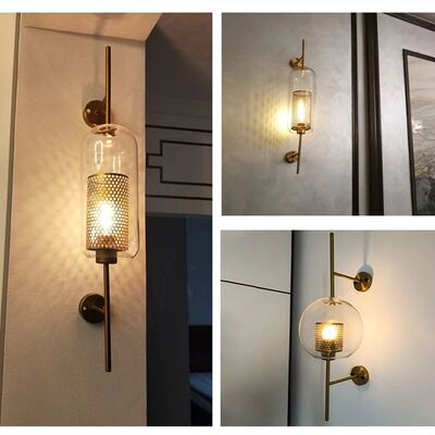 Aisel Horridor Golden Ball Light Modern Glass Wall Lamps (WH-VR-143)