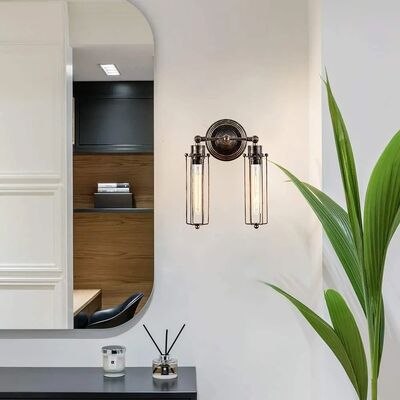 Corridor Staircase Restaurant Loft Bedroom Bedside Lamp Retro Industrial Iron Wall Light(WH-VR-144)