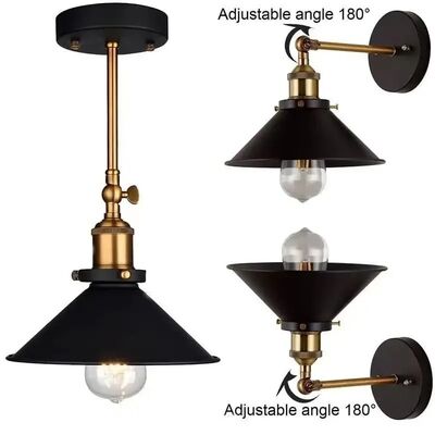Retro staircase hallway bedside decorative wall light American industrial iron wall lamp (WH-VR-151)