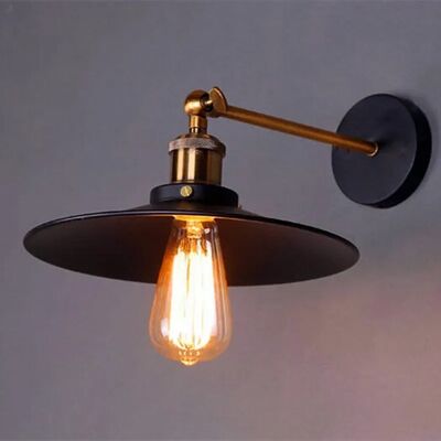 Retro staircase hallway bedside decorative wall light American industrial iron wall lamp (WH-VR-151)