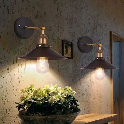 Retro staircase hallway bedside decorative wall light American industrial iron wall lamp (WH-VR-151)