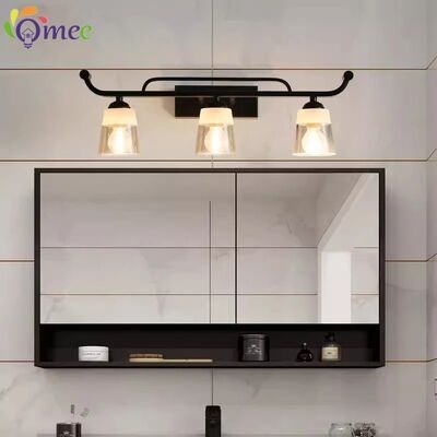 LED Vanity Cabinet Wall Lamp Loft Metal Clear Wall Light Industrial Retro Glass Mirror Lights(WH-MR-78)