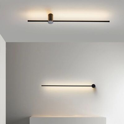 Black White Body Dimmable Aisle Sconce Lamp Minimalist Aluminium Line Mirror Lamp(WH-MR-88)