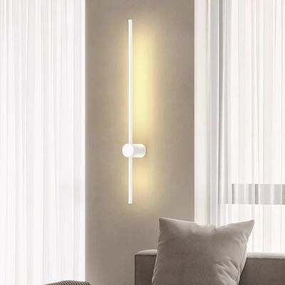 Black White Body Dimmable Aisle Sconce Lamp Minimalist Aluminium Line Mirror Lamp(WH-MR-88)