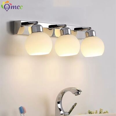 Crystal Bathroom Black Chrome Vanity wall Light Stainless Steel  Over Mirror Lights(WH-MR-90)