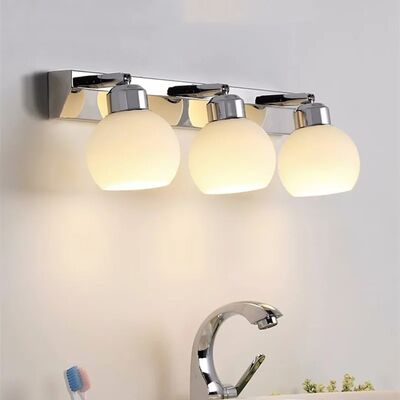 Crystal Bathroom Black Chrome Vanity wall Light Stainless Steel  Over Mirror Lights(WH-MR-90)