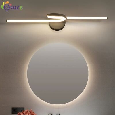 LED Vanity Lamp for Bathroom Restroom Wash Basin Minimalist Black curve line 10W Mirror Light(WH-MR-91)