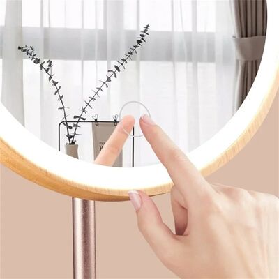 USB Rechargeable Detachable Wood Makeup Mirror With Light (WH-MR-98)