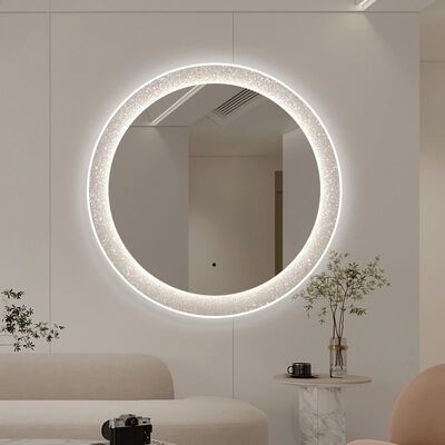 Bathroom Mirror Intelligent Luminous Wall Mirror Circular Makeup Mirror with Light (WH-MR-104)