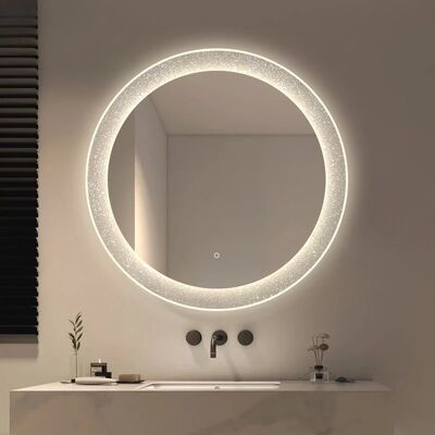 Bathroom Mirror Intelligent Luminous Wall Mirror Circular Makeup Mirror with Light (WH-MR-104)