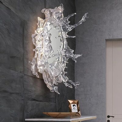 Modern LED Wall Lamps For Bathroom Art Water Flower With Mirror Wall Light (WH-MR-108)
