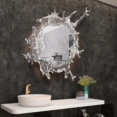 Modern LED Wall Lamps For Bathroom Art Water Flower With Mirror Wall Light (WH-MR-108)