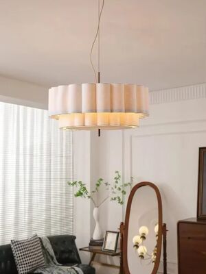 Indoor Lighting Fixtures Home Pendant Lights Retro Wabi Sabi Fabric Chandeliers (WH-VP-302)