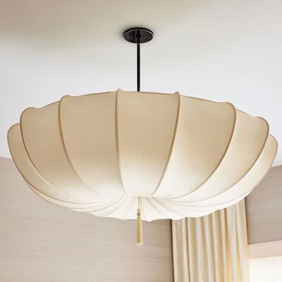 Living Dining Room Teahouse Bedroom Lamp Home Decor Hanging Luminaires Vintage Paper Umbrella Design Cloth Pendant Lights (WH-VP-304)