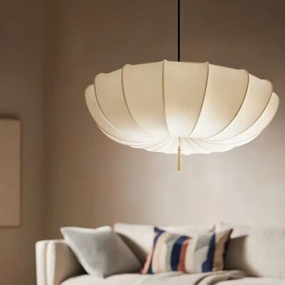 Teahouse Bedroom Lamp Home Decor Hanging Luminaires Vintage Paper Umbrella Design Cloth Pendant Lights (WH-VP-307)