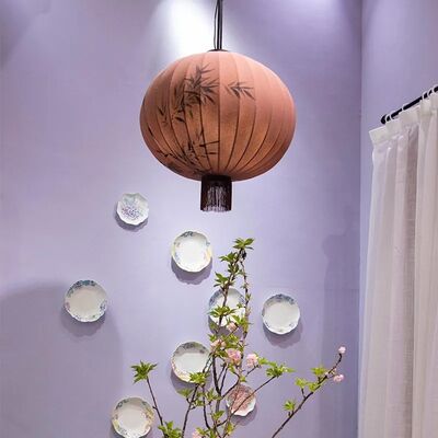 Japanese Fabric Pendant Lamp Vintage Pendant Light Lantern Led Pendant Lamp (WH-VP-310)