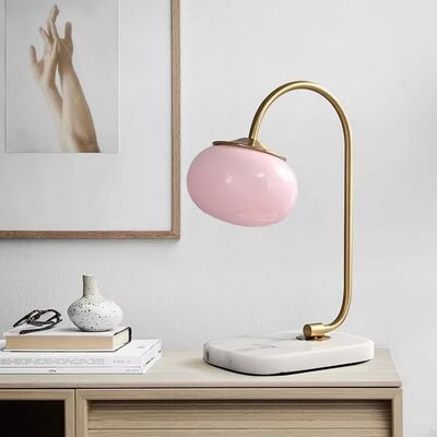 Mid century pink glass chandelier Creative Bauhaus light Vintage girl room decor light (WH-VP-319)