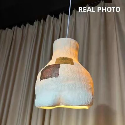 Minimalism Resin Hanging Lamp Vintage Wabi Sabi Pendant Light (WH-VP-325)